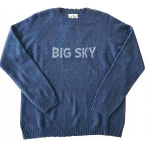NEW COLORI women's cashmere crewneck sweater - plus in navy